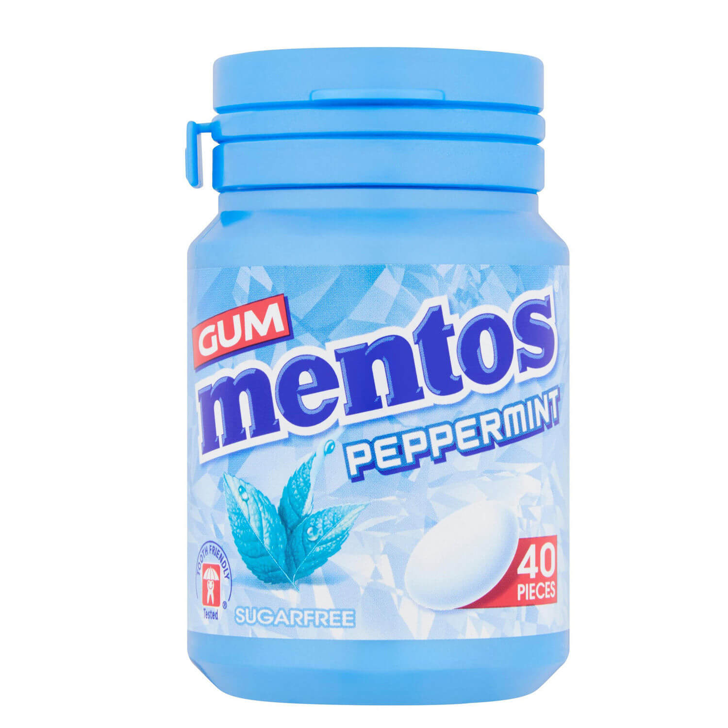 Mentos Gum Peppermint 40S Bottle 4X6X40S