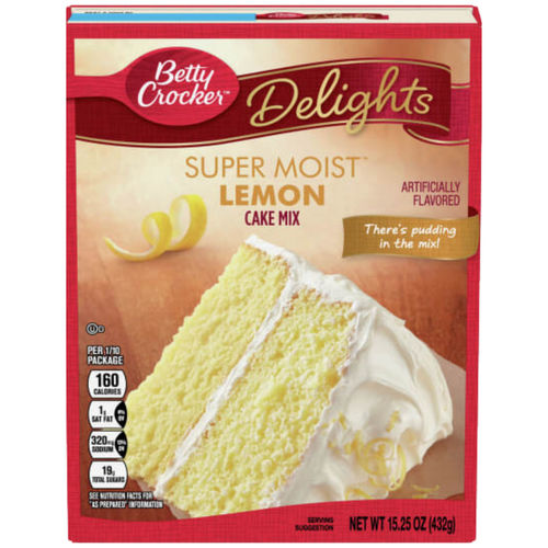 Super Moist Cake Mix White Pouch 16.25Oz