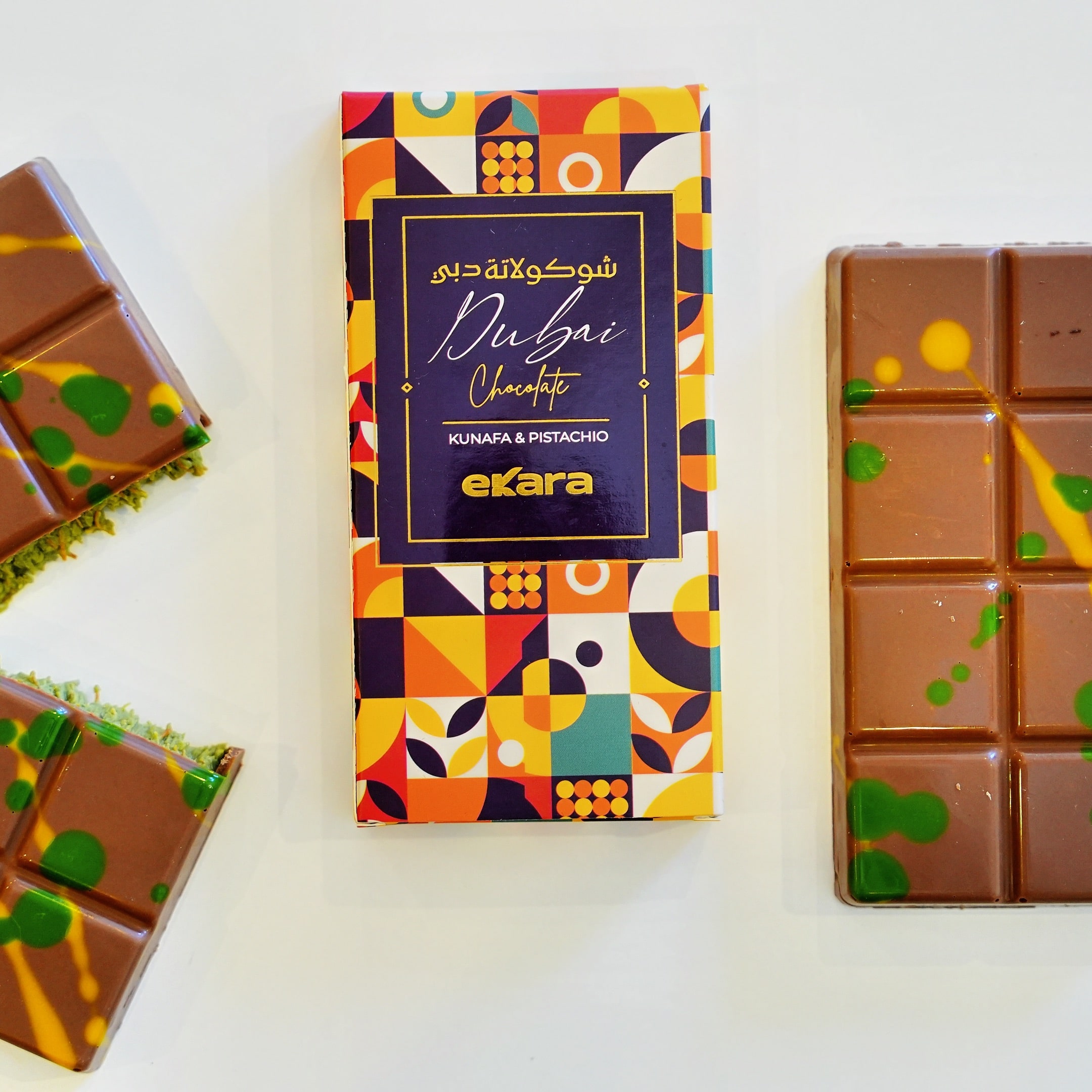 Mini Dubai Chocolate Bars 12x45g