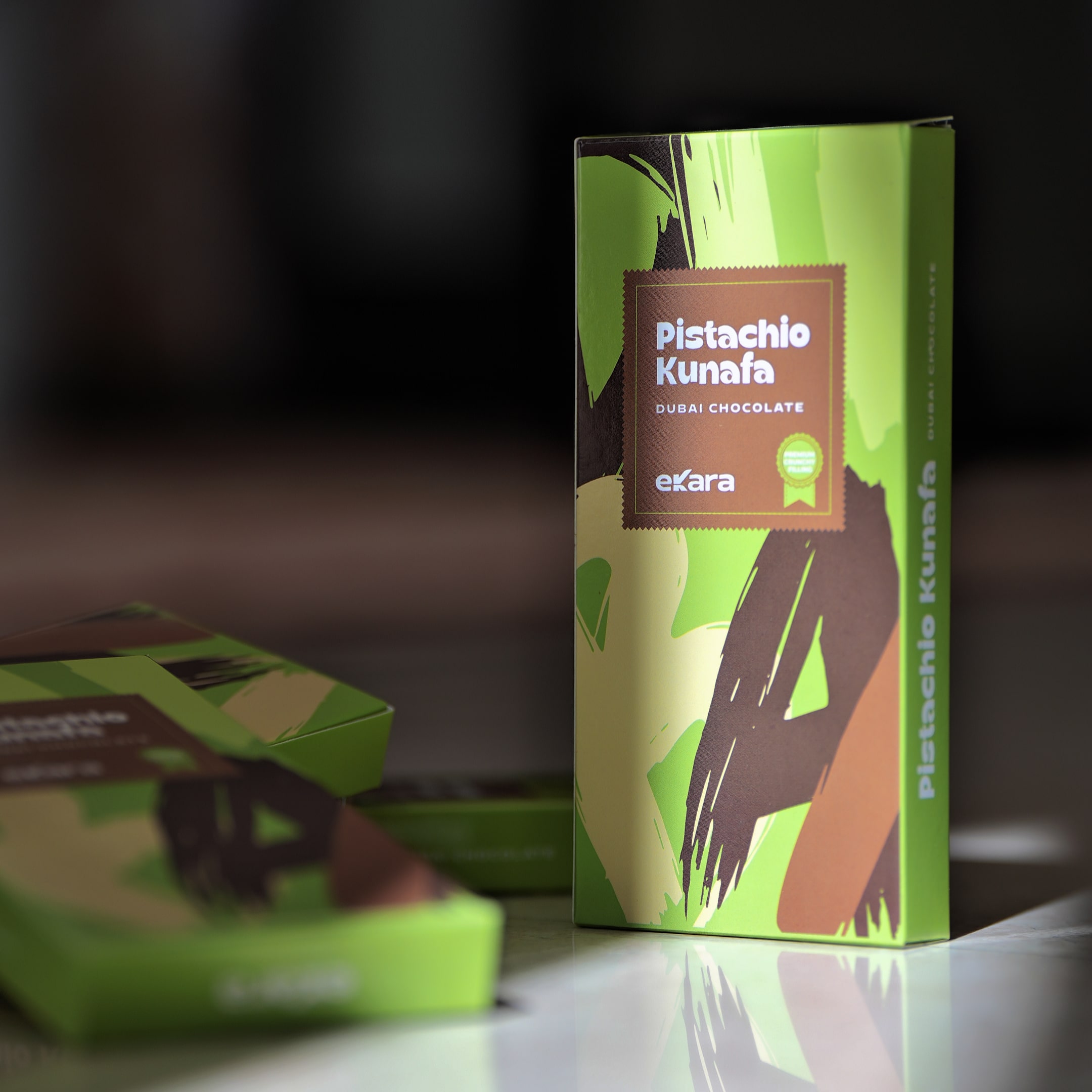Dark Chocolate Pistachio Kunafa Bar 200g